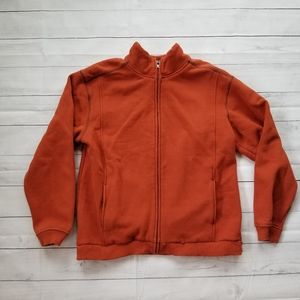 Consensus Men's Large burnt orange full zip